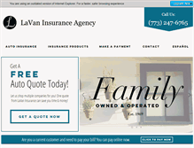 Tablet Screenshot of lavaninsurance.com